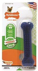 Nylabone Moderate Chew FlexiChew Chicken Flavor Dental Chew Dog Toy, X-Small