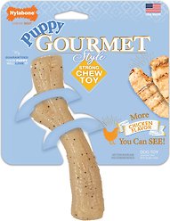 Nylabone Puppy Gourmet Style Strong Chicken Flavor Chew Dog Toy