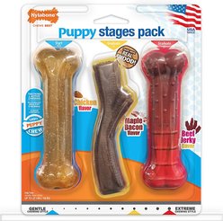 Nylabone Puppy Chew Stages Triple Chew Dog Toy, 3 count