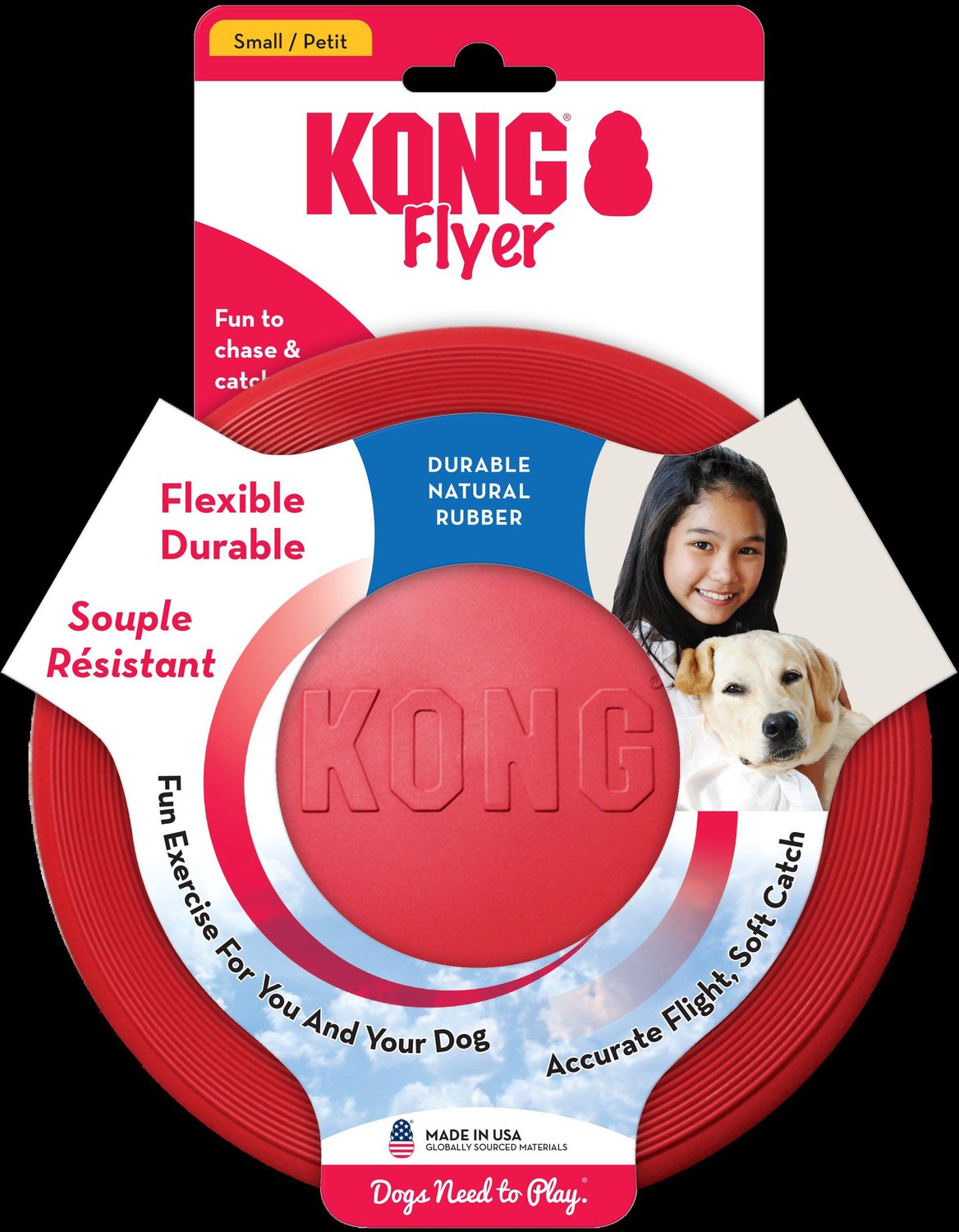 KONG Flyer Dog Toy, Small