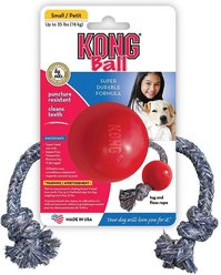 KONG Ball & Rope Dog Toy