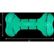 Show in main carousel: KONG Squeezz Dental Bone Dog Toy slide 2 of 4