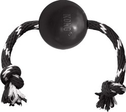 KONG Extreme Ball with Rope Chew Dog Toy