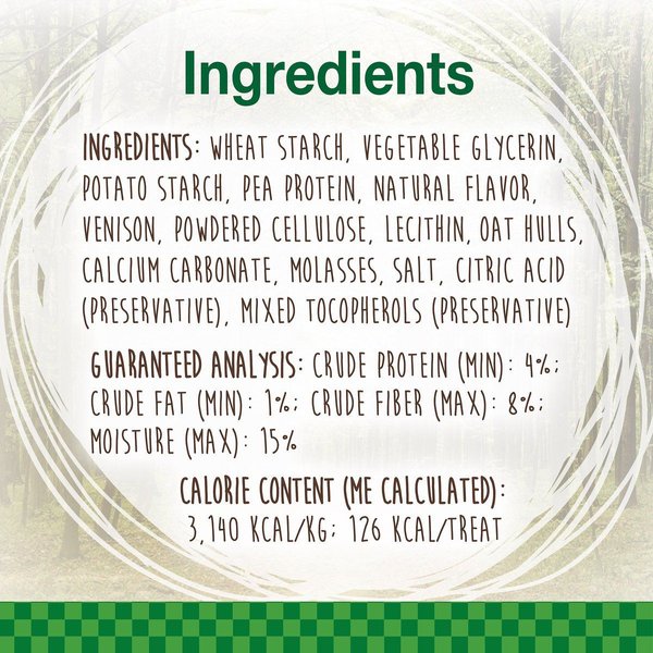 Show full view: Nylabone Healthy Edibles Venison Flavoured Antler Wolf Dog Treats, 2 count slide 4 of 11