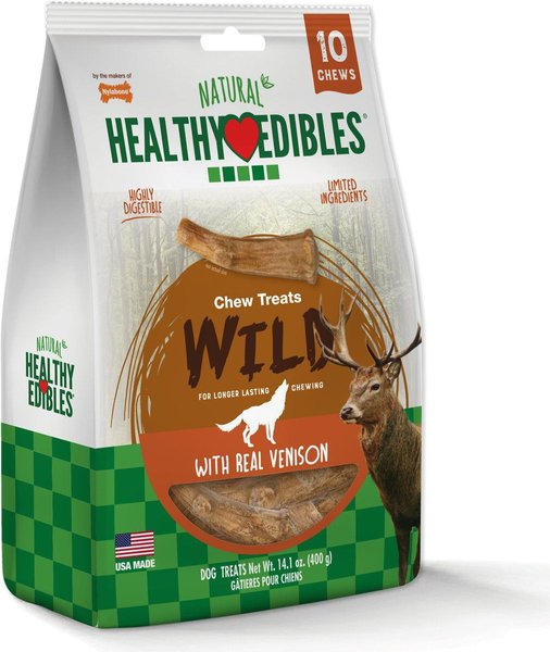 Show full view: Nylabone Healthy Edibles Venison Flavoured Antler Wolf Dog Treats, 10 count slide 8 of 11