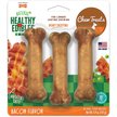 Show in main carousel: Nylabone Healthy Edibles Longer Lasting Bacon Flavour Small Bone Dog Treats, 3 count slide 1 of 10