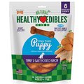 Nylabone Healthy Edibles Puppy Turkey & Sweet Potato Flavoured Small Chew Dog Treats, 8 count