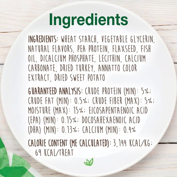 Show full view: Nylabone Healthy Edibles Puppy Turkey & Sweet Potato Flavour X-Small Bone Dog Treats, 16 count slide 4 of 9