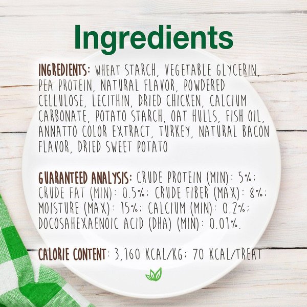 Show full view: Nylabone Healthy Edibles Puppy Turkey & Sweet Potato Flavour Petite Bone Dog Treats, 8 count slide 5 of 10