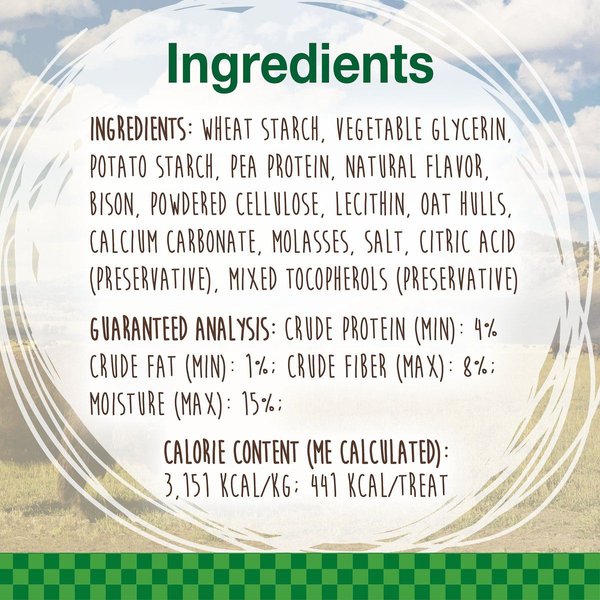 Show full view: Nylabone Healthy Edibles Wild Natural Long Lasting Bison Flavour Large Chew Dog Treat, 1 count slide 4 of 10