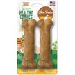 Show in main carousel: Nylabone Healthy Edibles Longer Lasting Chicken Flavour Medium Bone Dog Treats, 2 count slide 1 of 9
