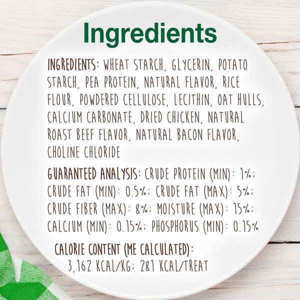 Show full view: Nylabone Healthy Edibles Longer Lasting Chicken Flavour Medium Bone Dog Treats, 2 count slide 4 of 9
