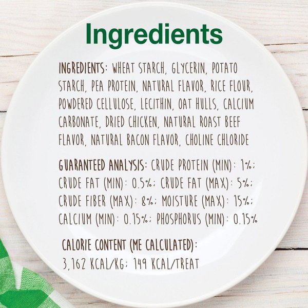 Show full view: Nylabone Healthy Edibles Longer Lasting Chicken Flavour Small Bone Dog Treats, 3 count slide 4 of 10