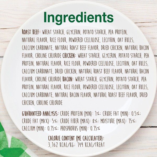 Show full view: Nylabone Healthy Edibles Longer Lasting Assorted Flavours Small Breed Bone Dog Treats, 3 count slide 4 of 10