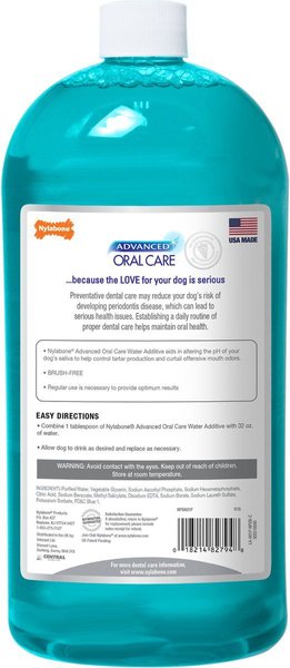Show full view: Nylabone Advanced Oral Care Dog Dental Water Additive, 32-oz bottle slide 6 of 10