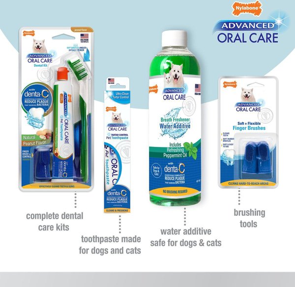 Show full view: Nylabone Advanced Oral Care Breath Freshener Dog & Cat Dental Water Additive, 16-oz bottle slide 5 of 10