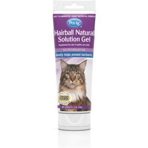 PetAg Hairball Natural Solution Chicken Flavored Hairball Control Supplement for Cats, 100-g tube