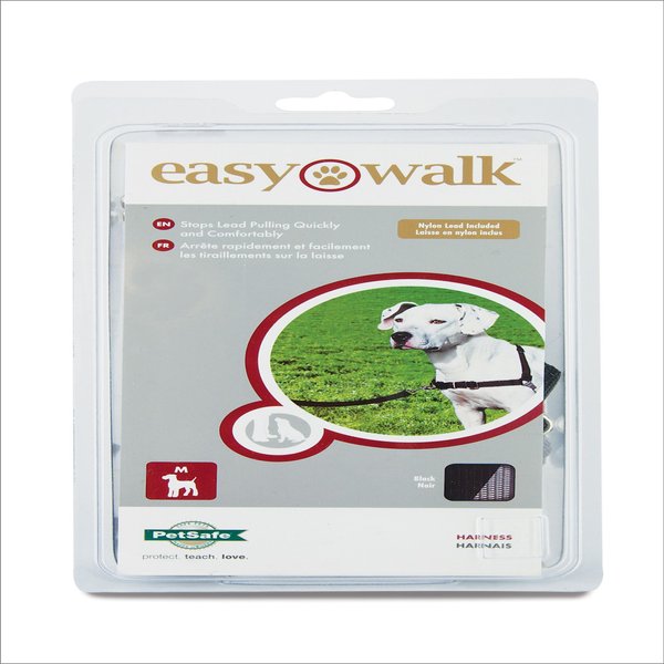Show full view: PetSafe Easy Walk No Pull Dog Harness, Black, Medium slide 7 of 10