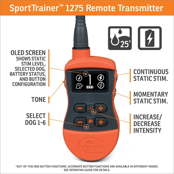 Show full view: SportDOG SportTrainer 1275E Remote Training Dog Collar slide 3 of 9