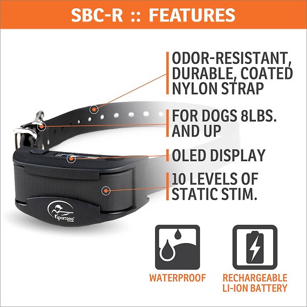 Show full view: SportDOG NoBark SBC-R Waterproof Rechargeable Training Dog Collar slide 3 of 8