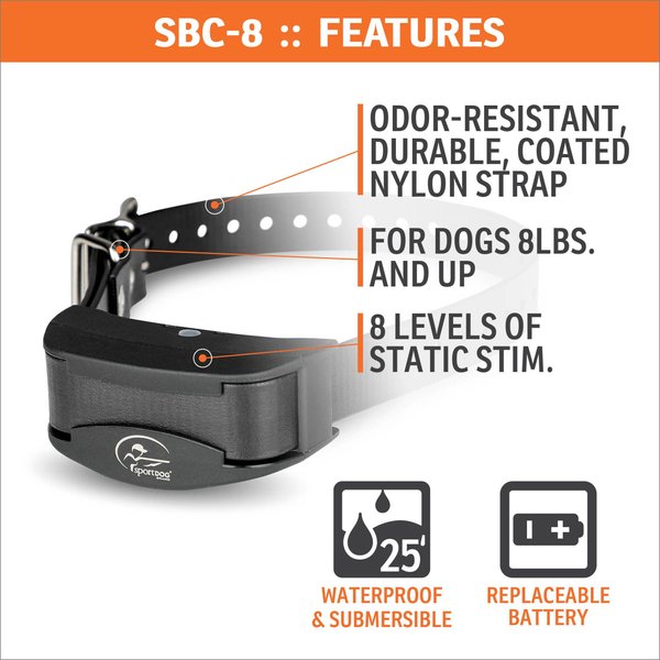 Show full view: SportDOG NoBark 8 Standard Waterproof Dog Bark Collar slide 4 of 10