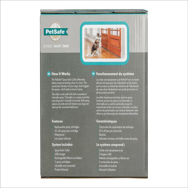 Show full view: PetSafe Rechargeable Spray Bark Control Dog Collar slide 7 of 8
