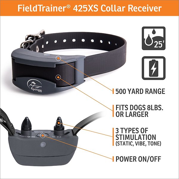 Show full view: SportDOG FieldTrainer 425XS Waterproof Stubborn Training Dog Collar slide 4 of 10