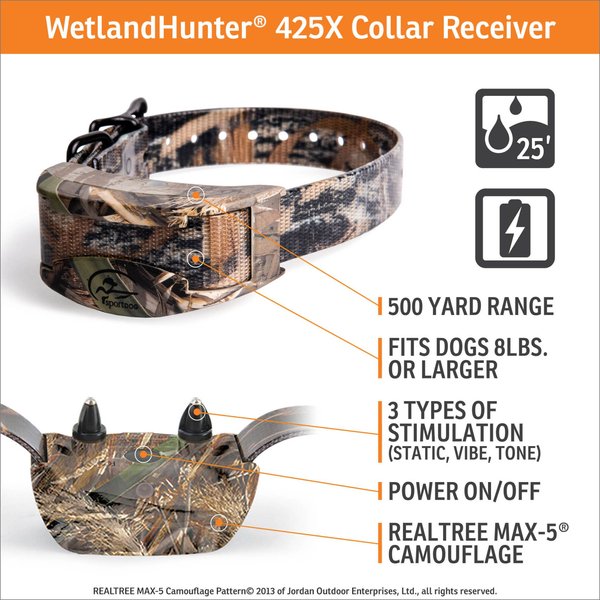 Show full view: SportDOG WetlandHunter 425X Remote Training Dog Collar slide 4 of 9
