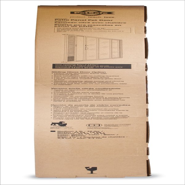 Show full view: PetSafe 96-in Sliding Glass Dog & Cat Door, Medium slide 7 of 10