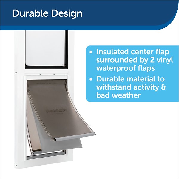 Show full view: PetSafe Extreme Weather Sliding Glass Dog & Cat Door Replacement, Medium slide 4 of 9