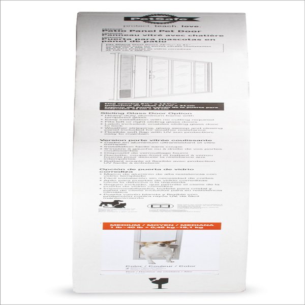 Show full view: PetSafe Sliding Glass Dog & Cat Door, Medium, Bronze slide 7 of 10