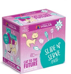 Weruva Cats in the Kitchen Cat to The Future Chicken & Salmon Pate Grain-Free Wet Cat Food, 3-oz pouch, case of 12