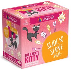 Weruva Cats in the Kitchen The Karate Kitty Beef & Salmon Pate Wet Cat Food, 3-oz pouch, case of 12