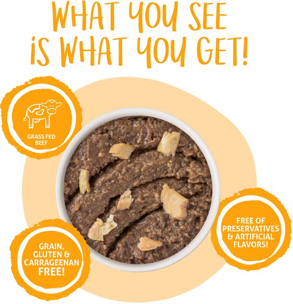 Show full view: Weruva Cats in the Kitchen The Karate Kitty Beef & Salmon Pate Wet Cat Food, 3-oz pouch, case of 12 slide 4 of 10