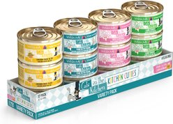 Weruva Cats in the Kitchen Kitchen Cuties Variety Pack Grain-Free Wet Cat Food, 3.2-oz can, case of 12