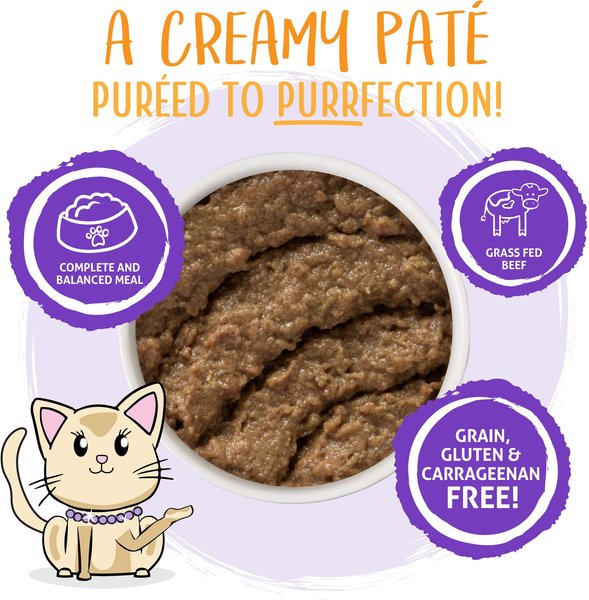 Show full view: Weruva Classic Cat Pate, Meal or No Deal! Chicken & Beef Grain-Free Wet Cat Food, 3-oz can, case of 12 slide 3 of 10