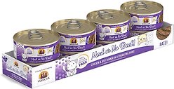 Weruva Classic Cat Pate, Meal or No Deal! Chicken & Beef Grain-Free Wet Cat Food, 5.5-oz can, case of 8