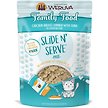Show in main carousel: Weruva Slide N' Serve Family Food Chicken Dinner Tuna Pate Grain-Free Wet Cat Food, 2.8-oz pouch, case of 12 slide 2 of 10
