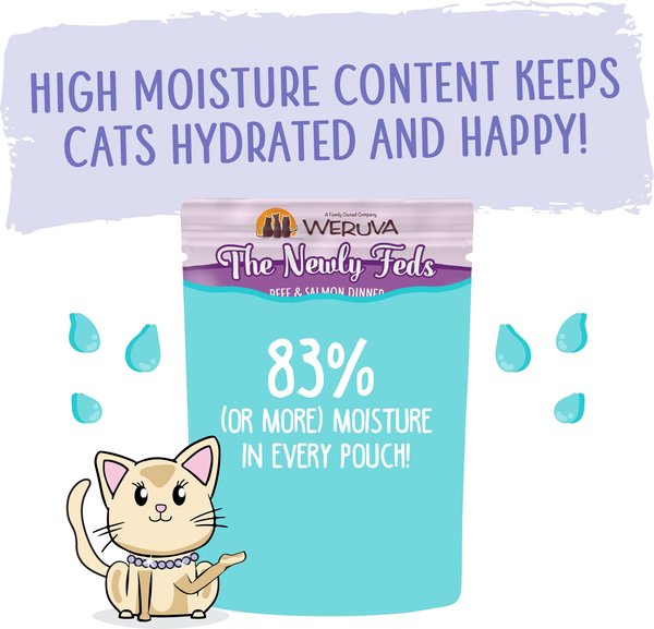 Show full view: Weruva Slide N' Serve The Showcase Chowdown Slide N' Serve Variety Pack Pate Grain-Free Wet Cat Food, 2.8-oz pouch, case of 16 slide 5 of 10
