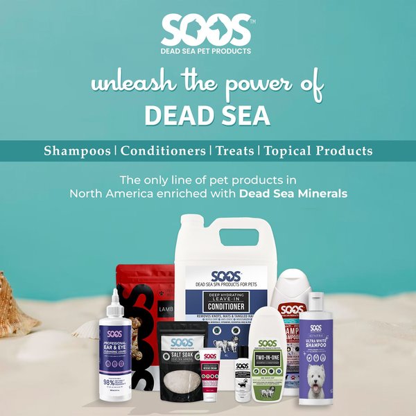 Show full view: Soos Pets Anti-Itch Dog Shampoo, 500-mL bottle slide 6 of 6