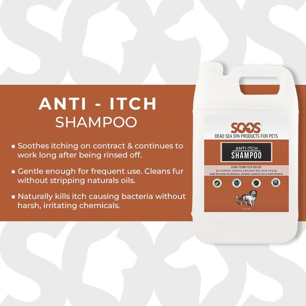 Show full view: Soos Pets Anti-Itch Dog Shampoo, 4-L bottle slide 3 of 6