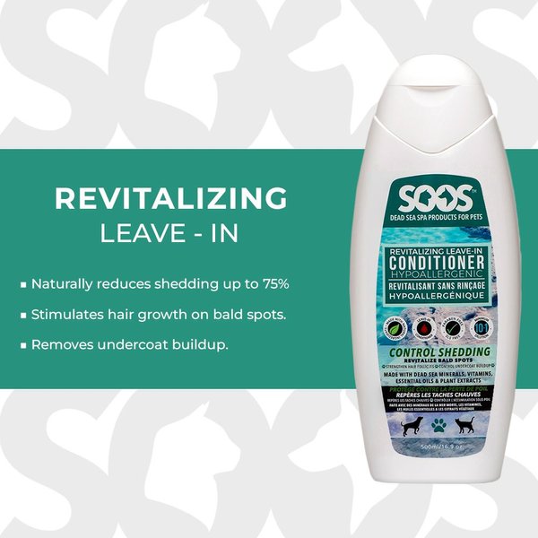 Show full view: Soos Pets Revitalizing Leave-In Dog & Cat Conditioner, 500-mL bottle slide 3 of 5