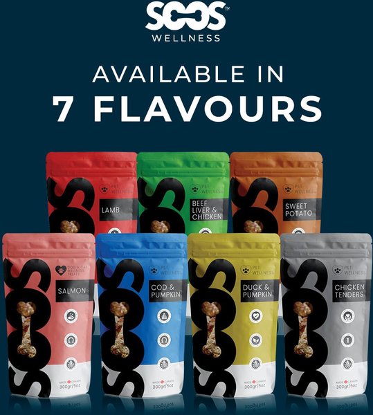 Show full view: Soos Wellness Salmon Jerky Dog Treats, 4-oz bag slide 6 of 6