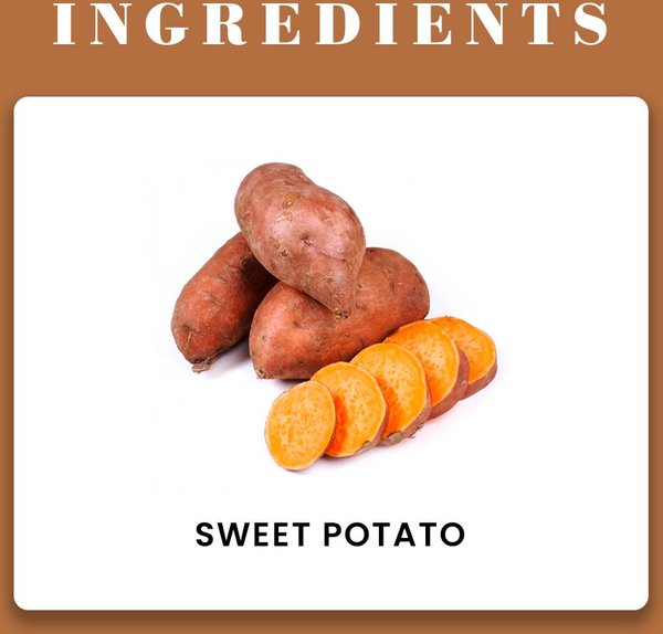 Show full view: Soos Wellness Sweet Potato Jerky Dog Treats, 4-oz bag slide 3 of 6