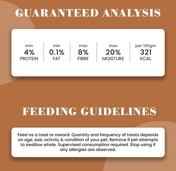 Show full view: Soos Wellness Sweet Potato Jerky Dog Treats, 4-oz bag slide 4 of 6