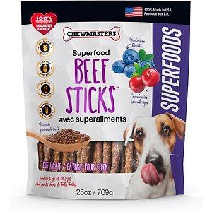 CHEWMASTERS Beef Sticks with Superfoods Dog Treats, 709-g bag