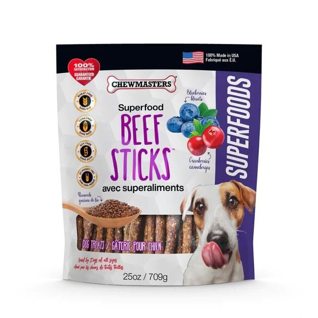 CHEWMASTERS Beef Sticks with Superfoods Dog Treats, 709g bag Chewy