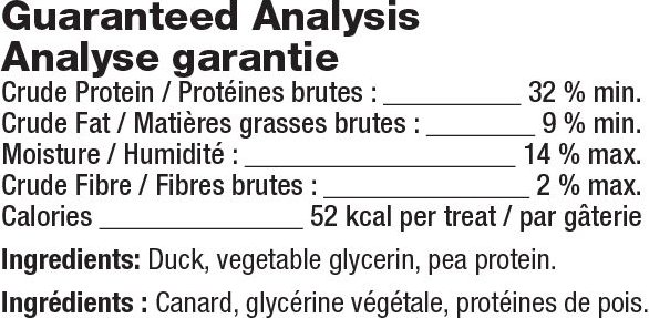 Show full view: Chewmasters Duck Jerky Dog Treats, 709-g bag slide 3 of 3