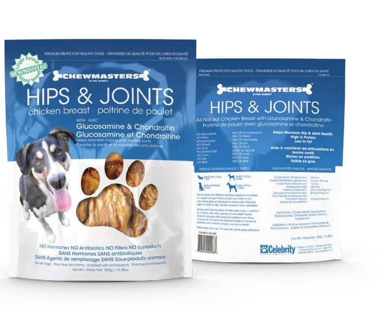 CHEWMASTERS Hip & Joints Jerky Dog Treats, 350g bag Chewy Canada