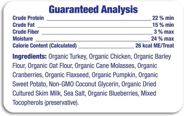 Show full view: Chewmasters Orgianic Turkey with Chicken Jerky Dog Treats, 709-g bag slide 3 of 3
